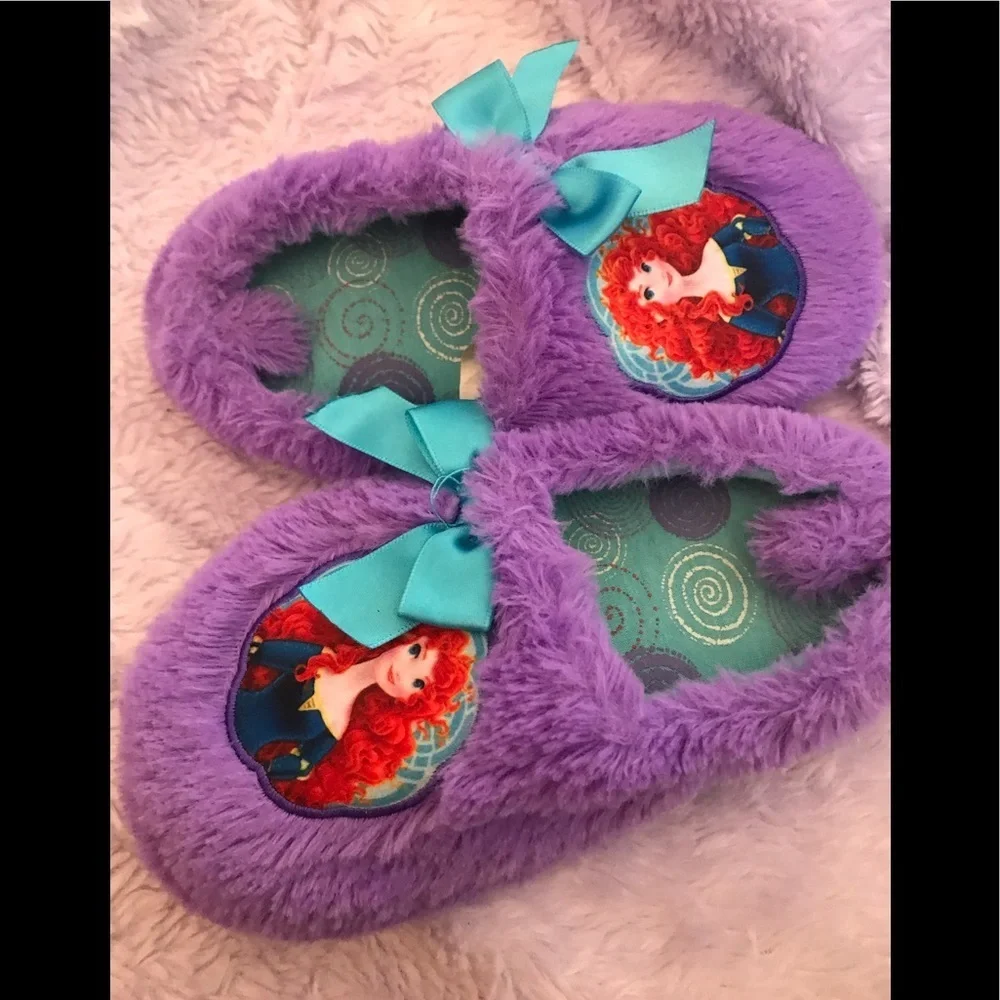 Disney purple plush house slipper shoes